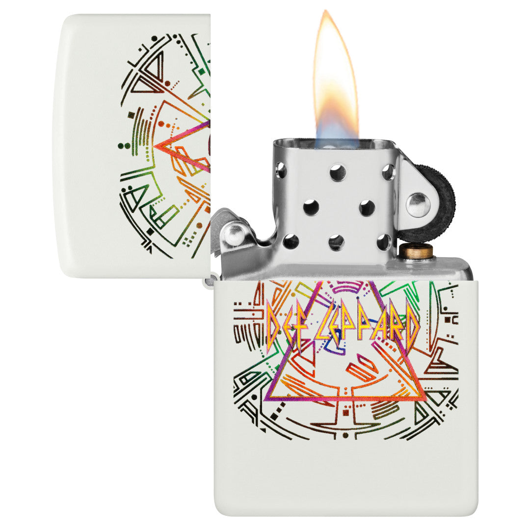 Zippo Def Leppard Glowing Hysteria Design Glow in the Dark Green Windproof Lighter