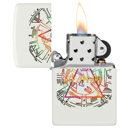 Zippo Def Leppard Glowing Hysteria Design Glow in the Dark Green Windproof Lighter
