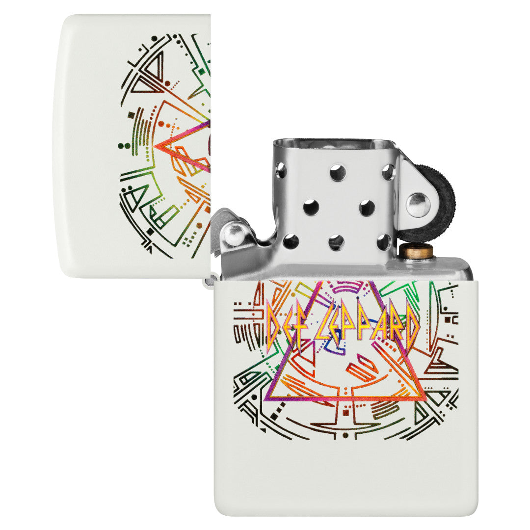 Zippo Def Leppard Glowing Hysteria Design Glow in the Dark Green Windproof Lighter