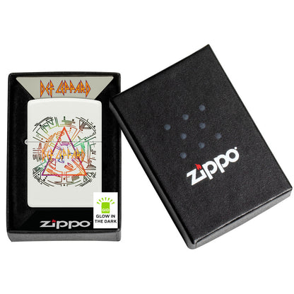 Zippo Def Leppard Glowing Hysteria Design Glow in the Dark Green Windproof Lighter