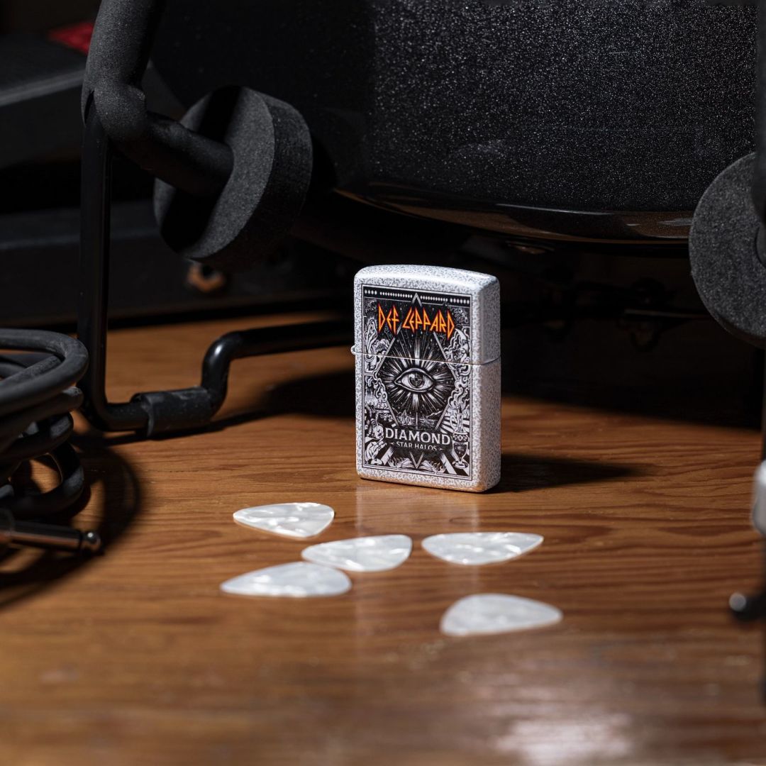 Zippo Def Leppard Diamond Star Halos Design Glacier Windproof Lighter