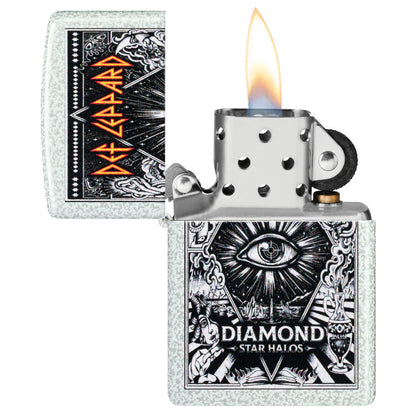 Zippo Def Leppard Diamond Star Halos Design Glacier Windproof Lighter