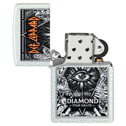 Zippo Def Leppard Diamond Star Halos Design Glacier Windproof Lighter