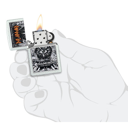 Zippo Def Leppard Diamond Star Halos Design Glacier Windproof Lighter