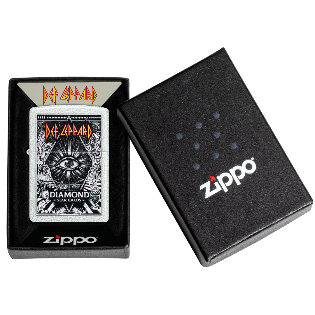 Zippo Def Leppard Diamond Star Halos Design Glacier Windproof Lighter