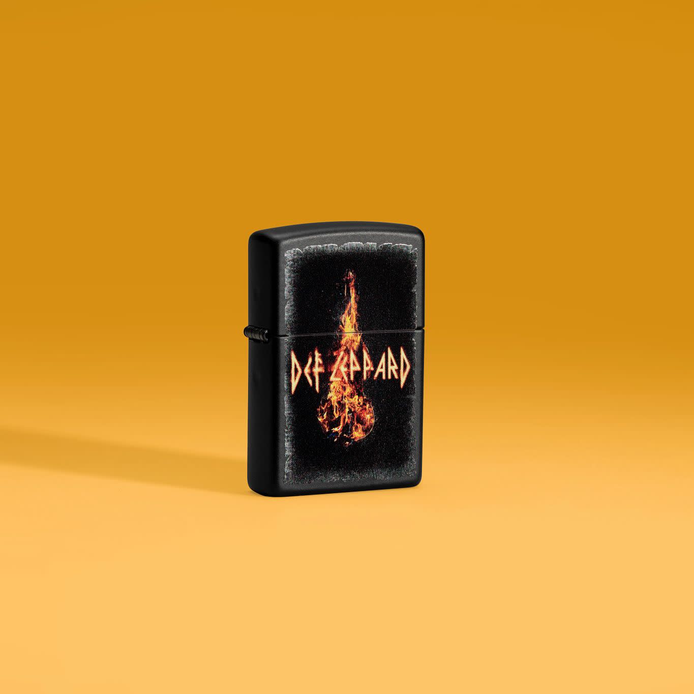 Zippo Def Leppard Burning Violin Design Black Matte Windproof Lighter