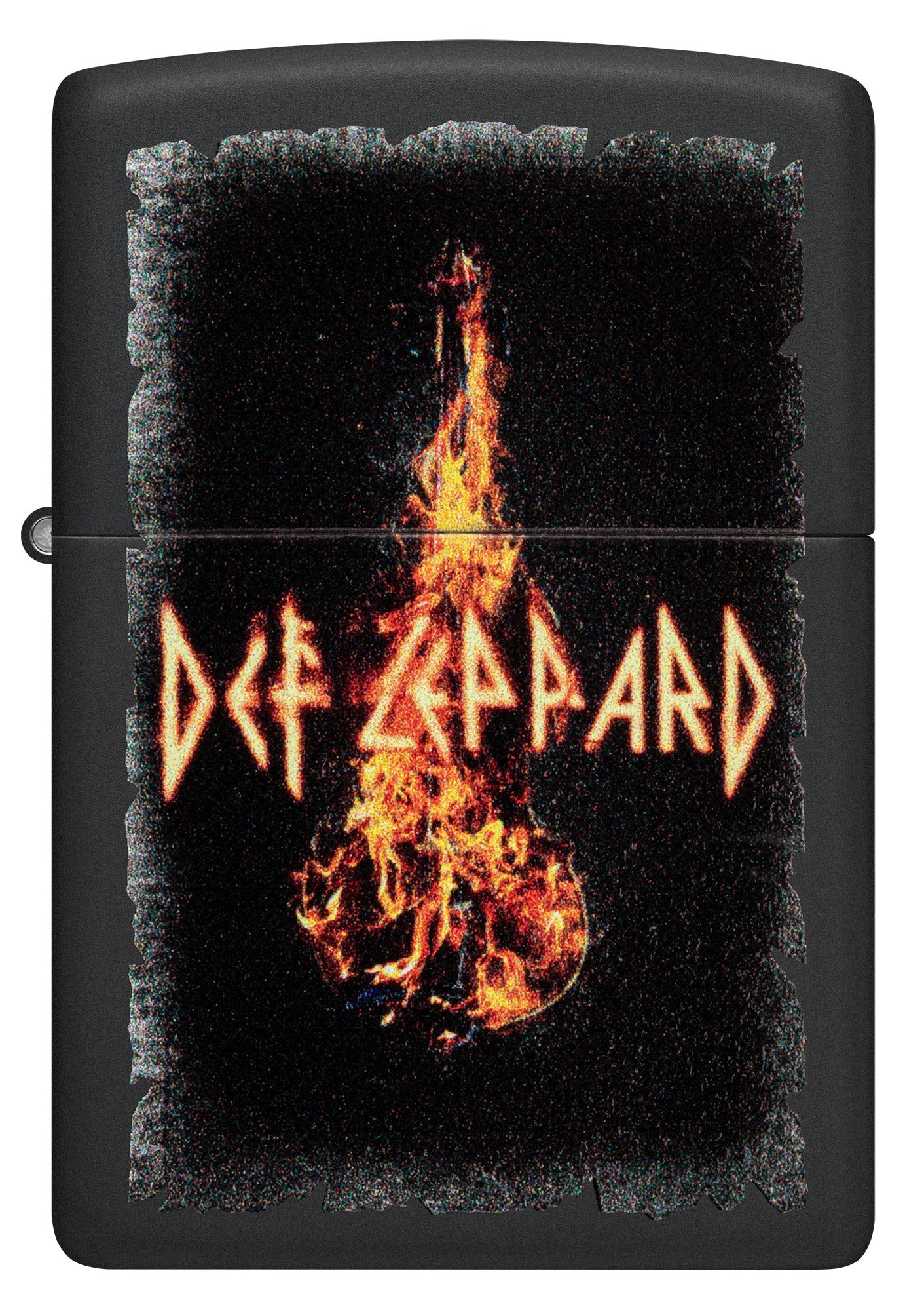 Zippo Def Leppard Burning Violin Design Black Matte Windproof Lighter