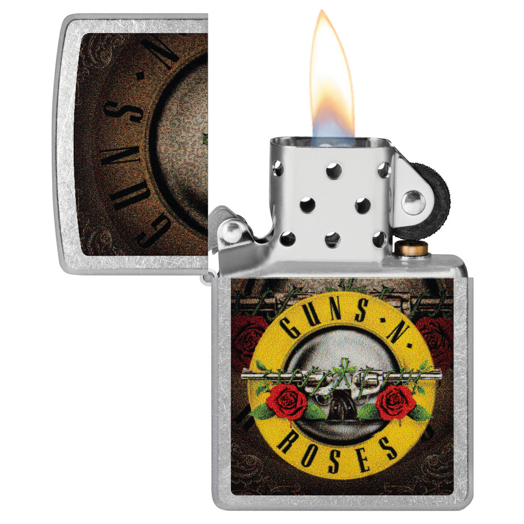 Zippo Guns N' Roses Logo Design Street Chrome Windproof Lighter
