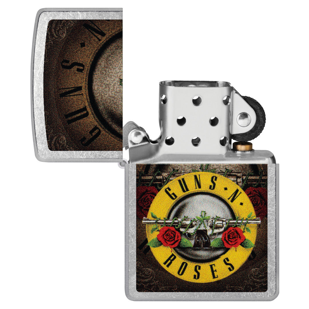 Zippo Guns N' Roses Logo Design Street Chrome Windproof Lighter