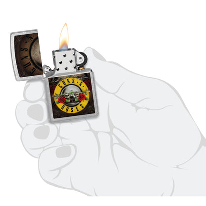 Zippo Guns N' Roses Logo Design Street Chrome Windproof Lighter