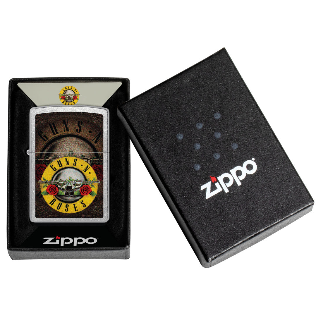 Zippo Guns N' Roses Logo Design Street Chrome Windproof Lighter