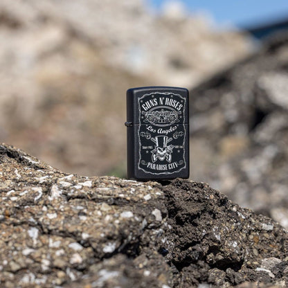 Zippo Guns N' Roses Paradise City Design Black Matte Windproof Lighter