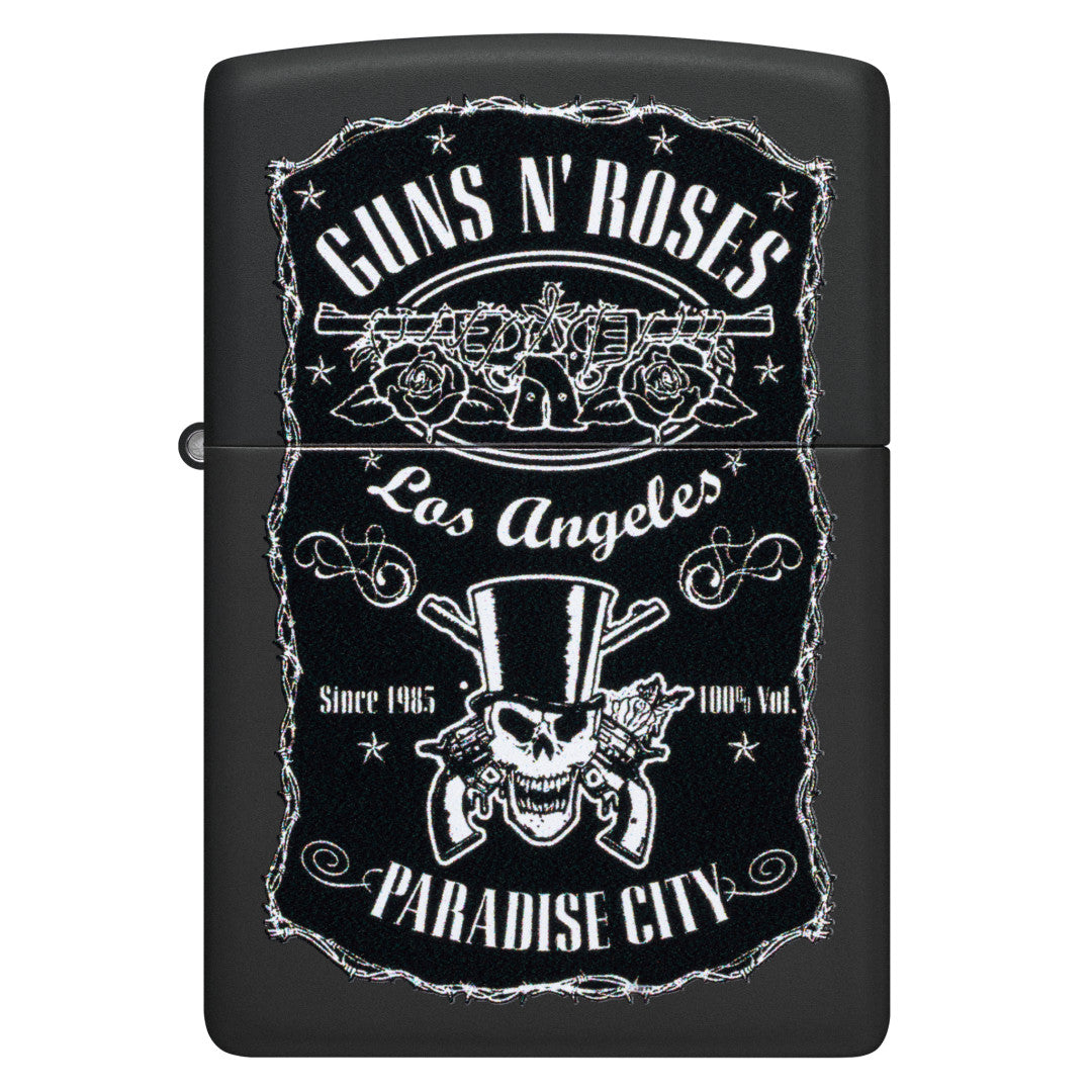 Zippo Guns N' Roses Paradise City Design Black Matte Windproof Lighter