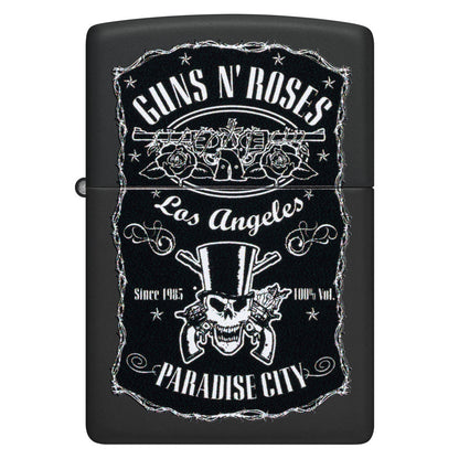 Zippo Guns N' Roses Paradise City Design Black Matte Windproof Lighter