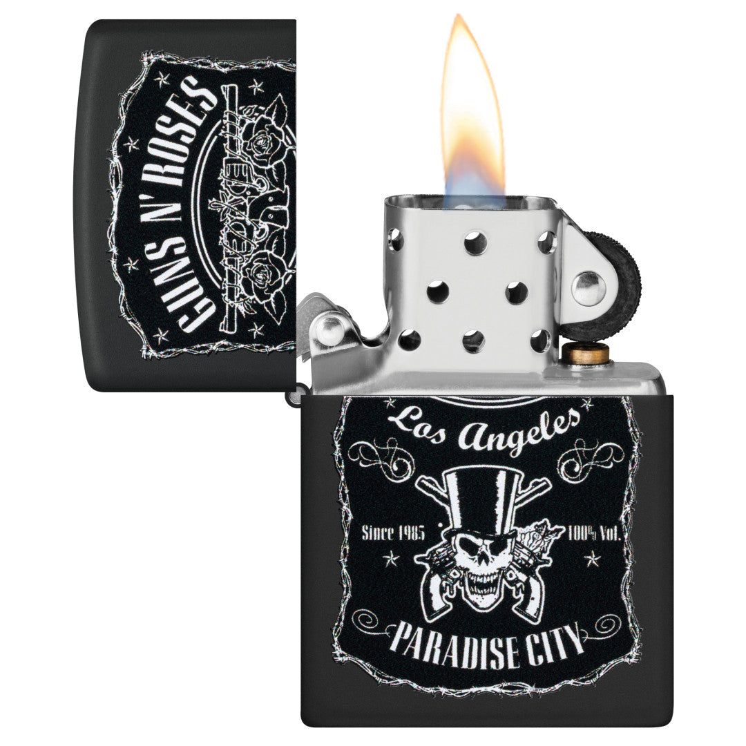 Zippo Guns N' Roses Paradise City Design Black Matte Windproof Lighter