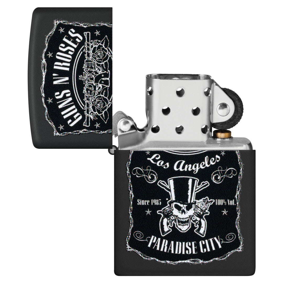 Zippo Guns N' Roses Paradise City Design Black Matte Windproof Lighter