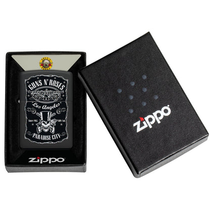 Zippo Guns N' Roses Paradise City Design Black Matte Windproof Lighter