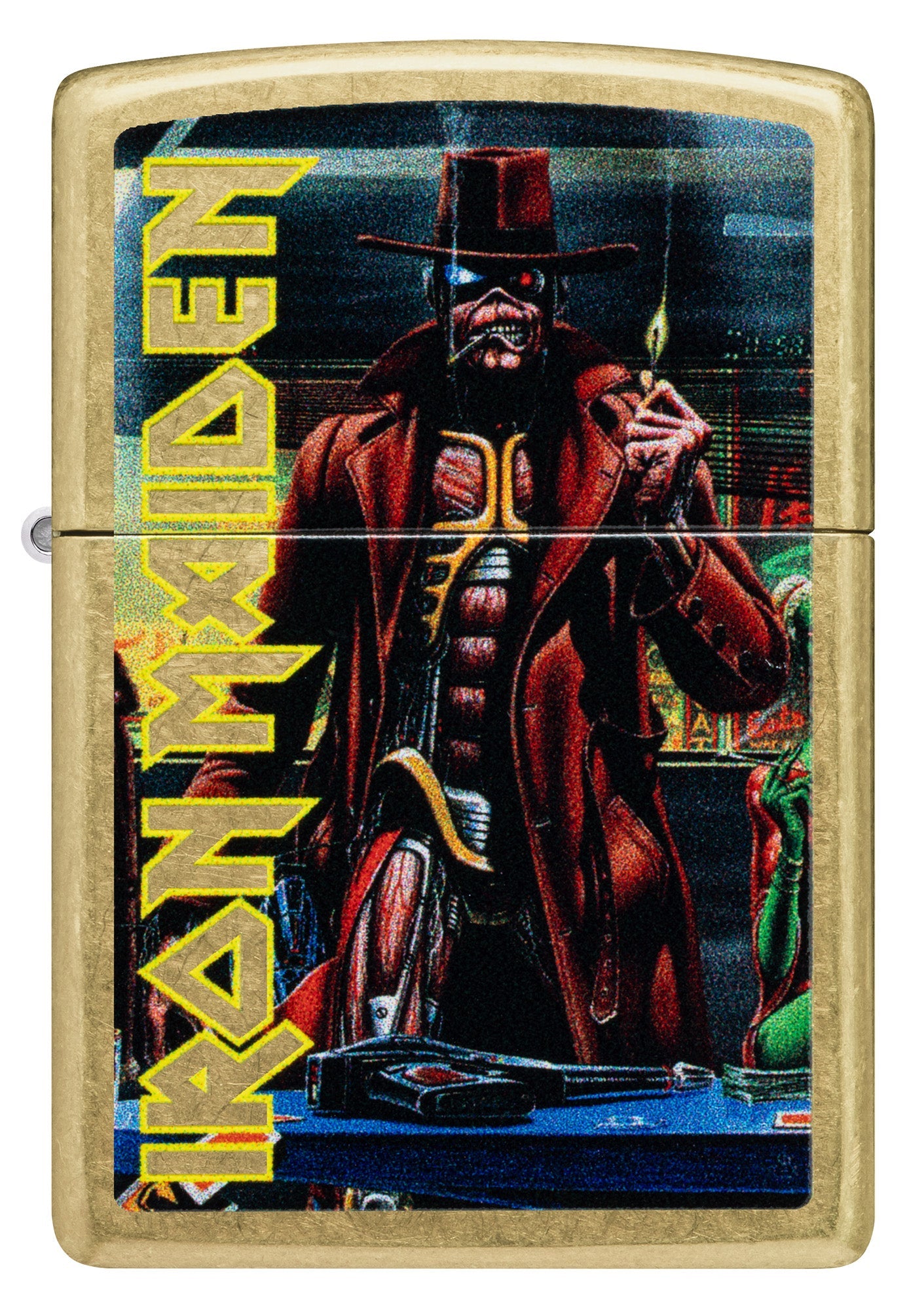 Zippo Iron Maiden Stranger Design Street Brass Windproof Lighter