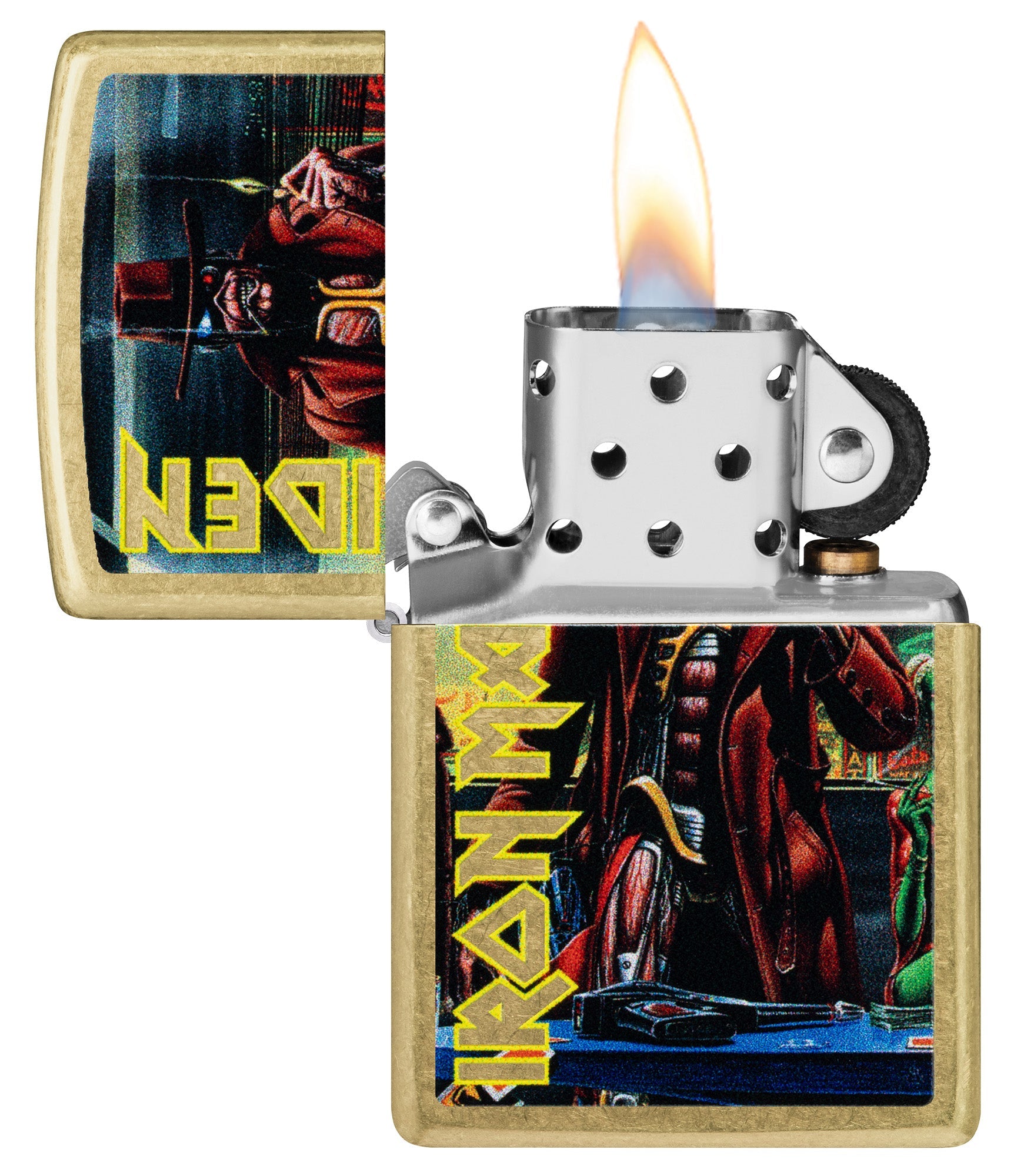 Zippo Iron Maiden Stranger Design Street Brass Windproof Lighter
