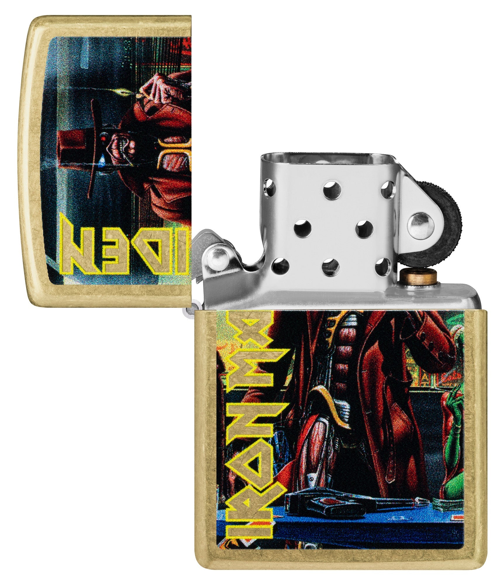 Zippo Iron Maiden Stranger Design Street Brass Windproof Lighter