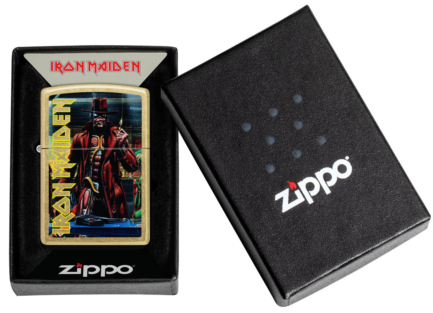 Zippo Iron Maiden Stranger Design Street Brass Windproof Lighter