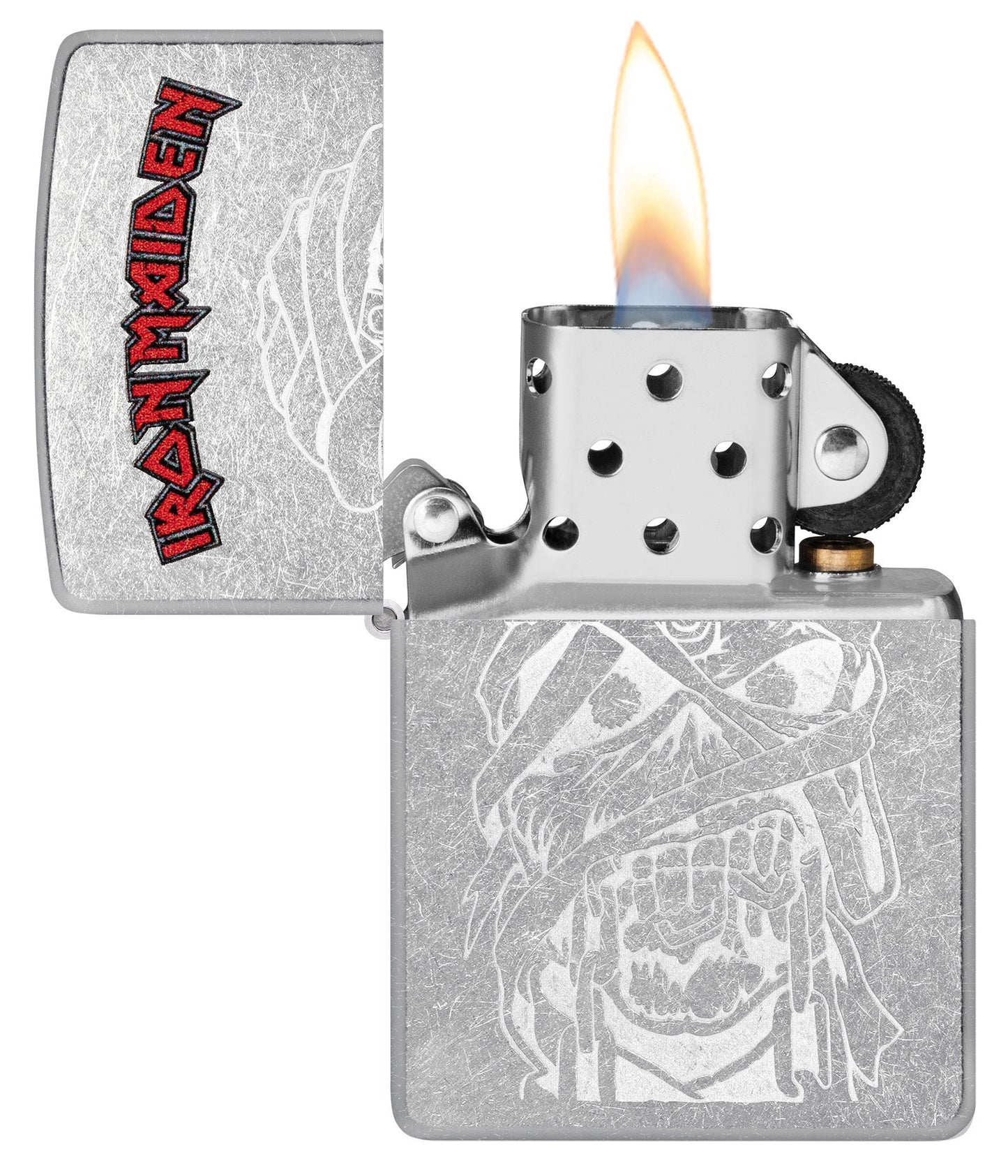 Zippo Iron Maiden Eddie Design Street Chrome Windproof Lighter