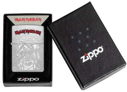 Zippo Iron Maiden Eddie Design Street Chrome Windproof Lighter