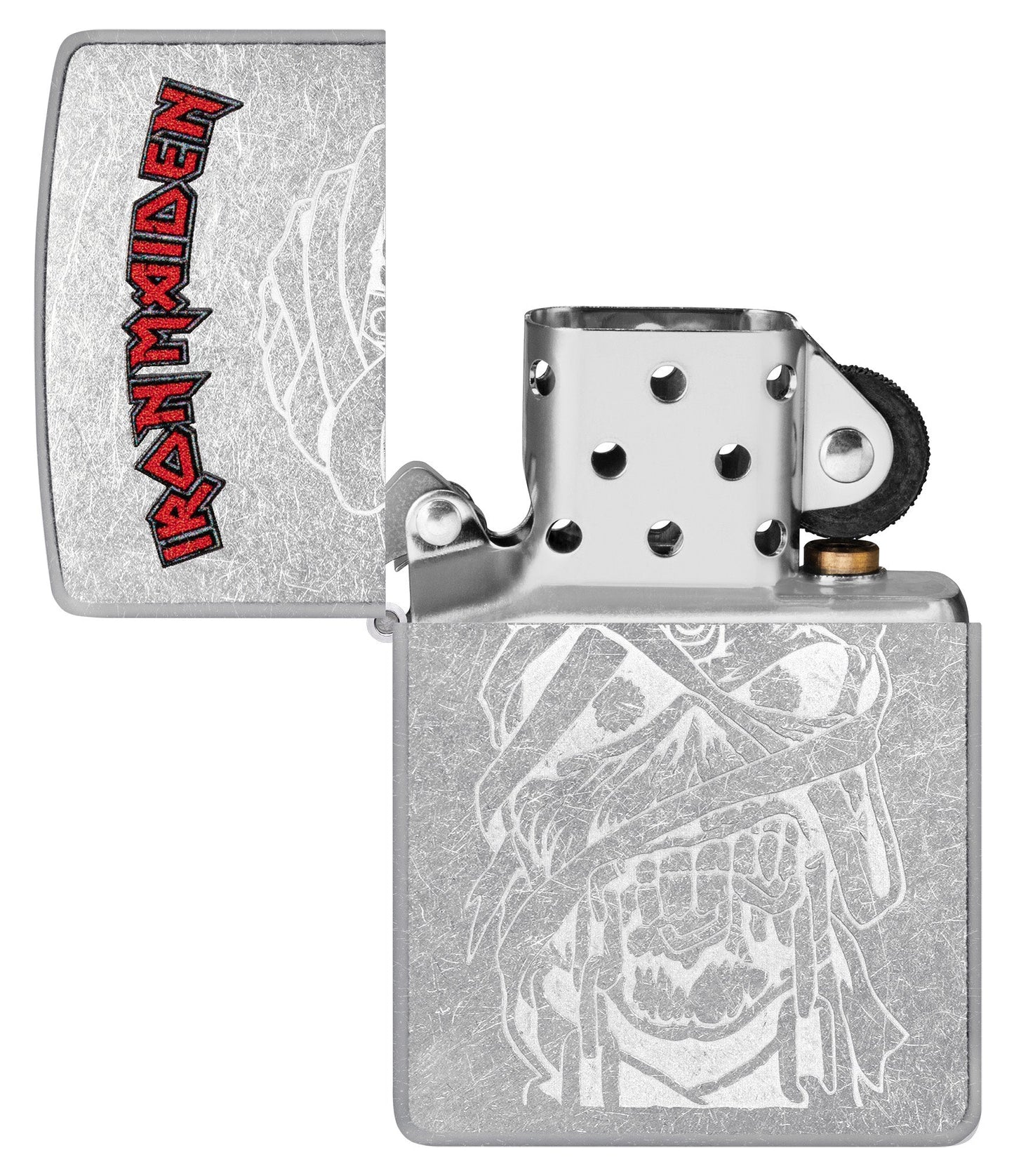 Zippo Iron Maiden Eddie Design Street Chrome Windproof Lighter