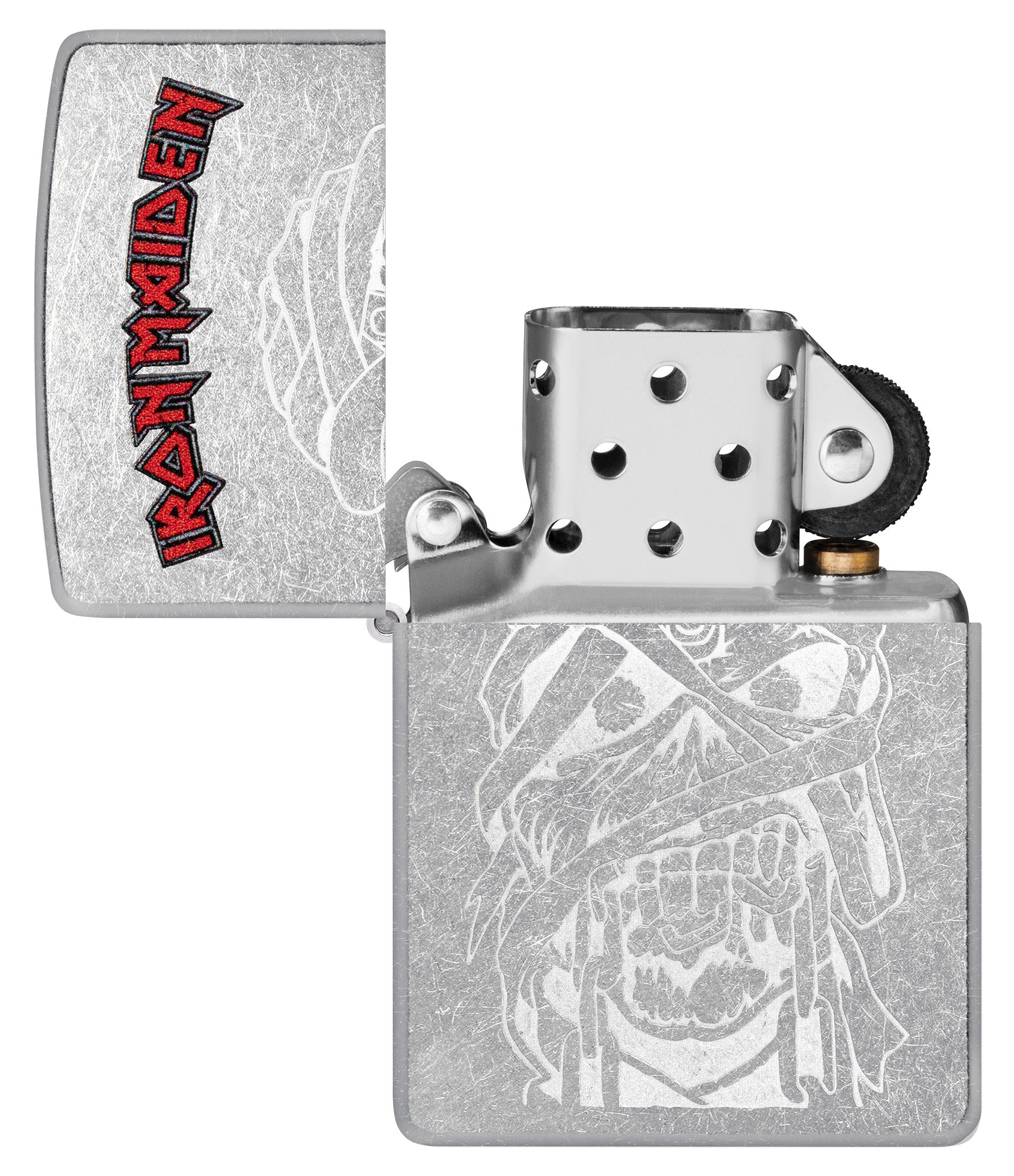 Zippo Iron Maiden Eddie Design Street Chrome Windproof Lighter