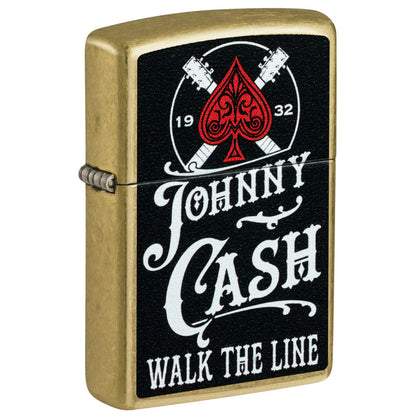 Zippo Johnny Cash 1932 Design Street Brass Windproof Lighter