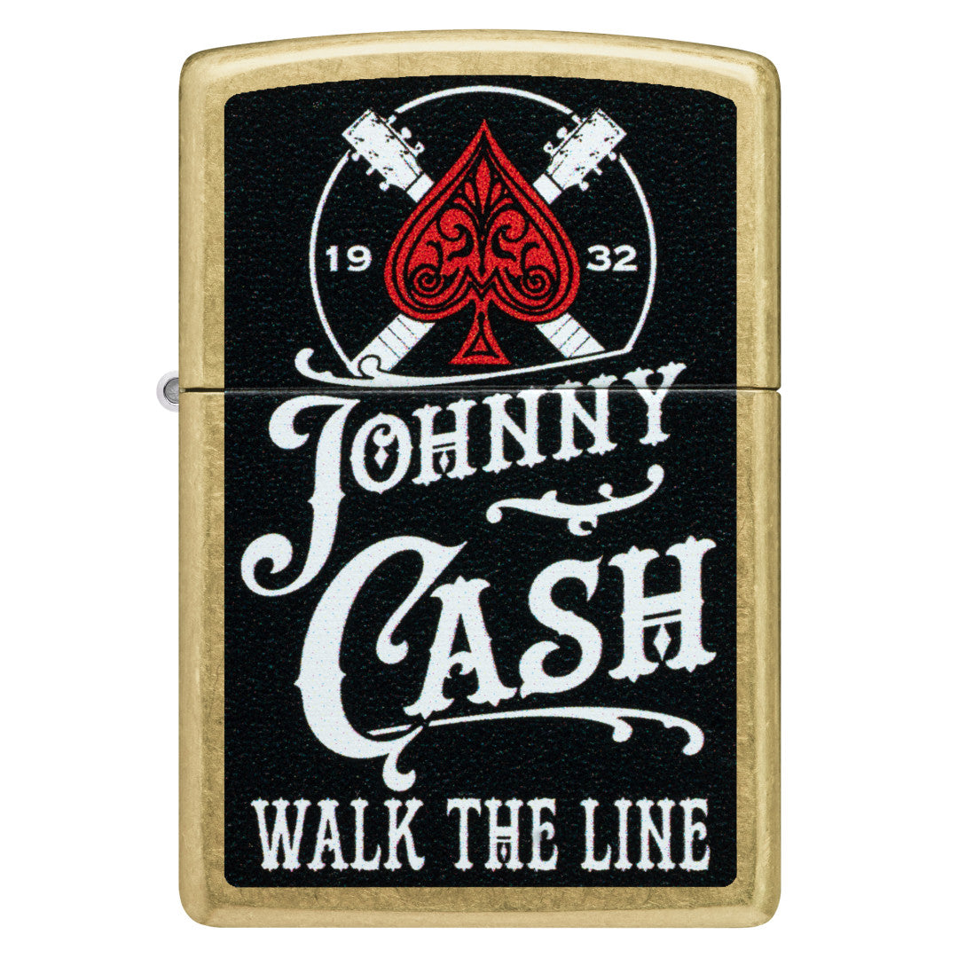 Zippo Johnny Cash 1932 Design Street Brass Windproof Lighter