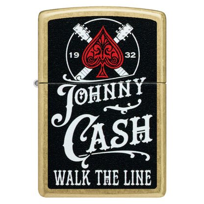 Zippo Johnny Cash 1932 Design Street Brass Windproof Lighter