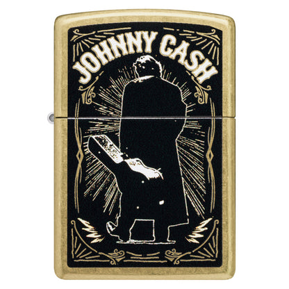 Zippo Johnny Cash Walk Design Street Brass Windproof Lighter