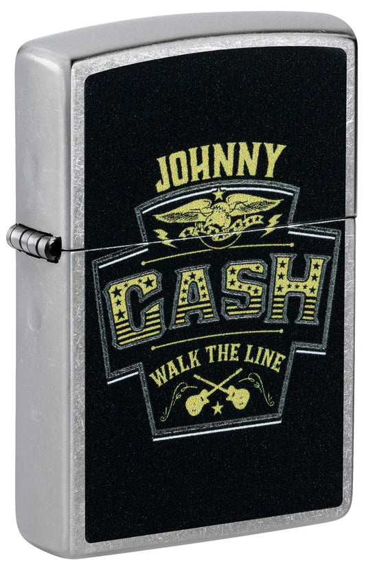 Zippo Johnny Cash Marquee Design Street Chrome Windproof Lighter