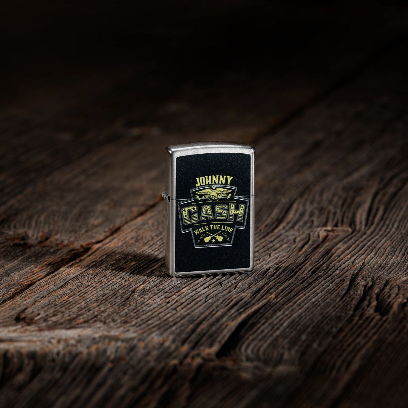 Zippo Johnny Cash Marquee Design Street Chrome Windproof Lighter