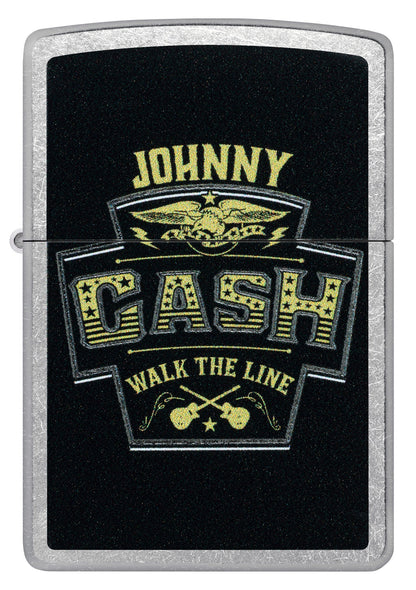 Zippo Johnny Cash Marquee Design Street Chrome Windproof Lighter