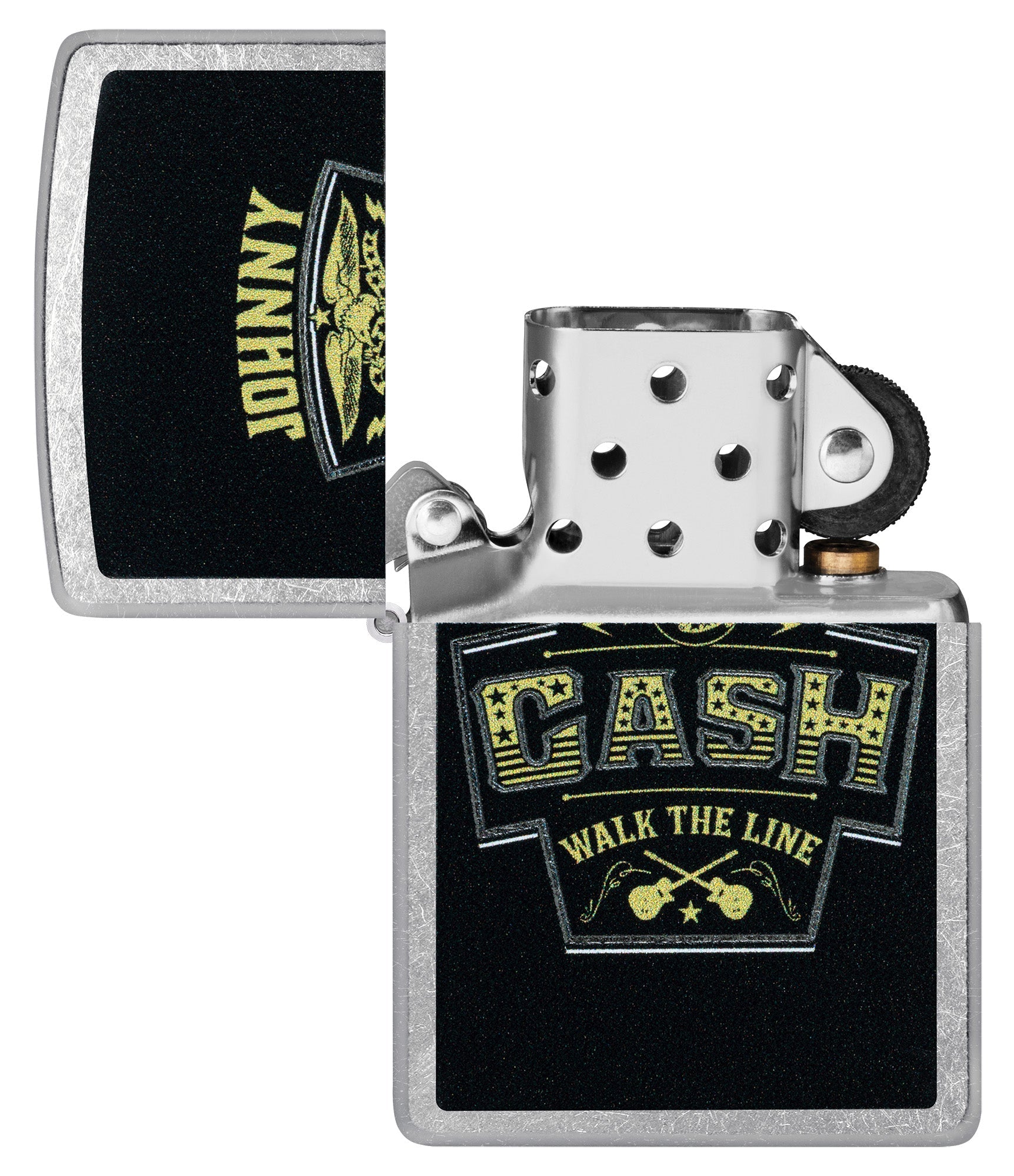 Zippo Johnny Cash Marquee Design Street Chrome Windproof Lighter