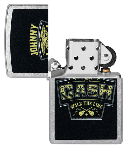 Zippo Johnny Cash Marquee Design Street Chrome Windproof Lighter