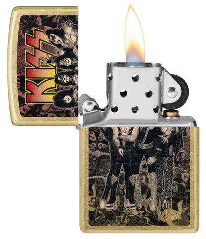 Zippo KISS® Album Art Design Street Brass Windproof Lighter