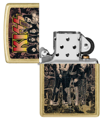 Zippo KISS® Album Art Design Street Brass Windproof Lighter