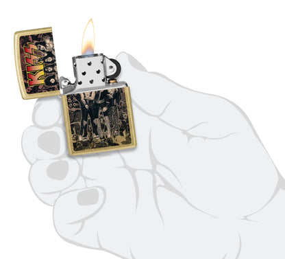 Zippo KISS® Album Art Design Street Brass Windproof Lighter