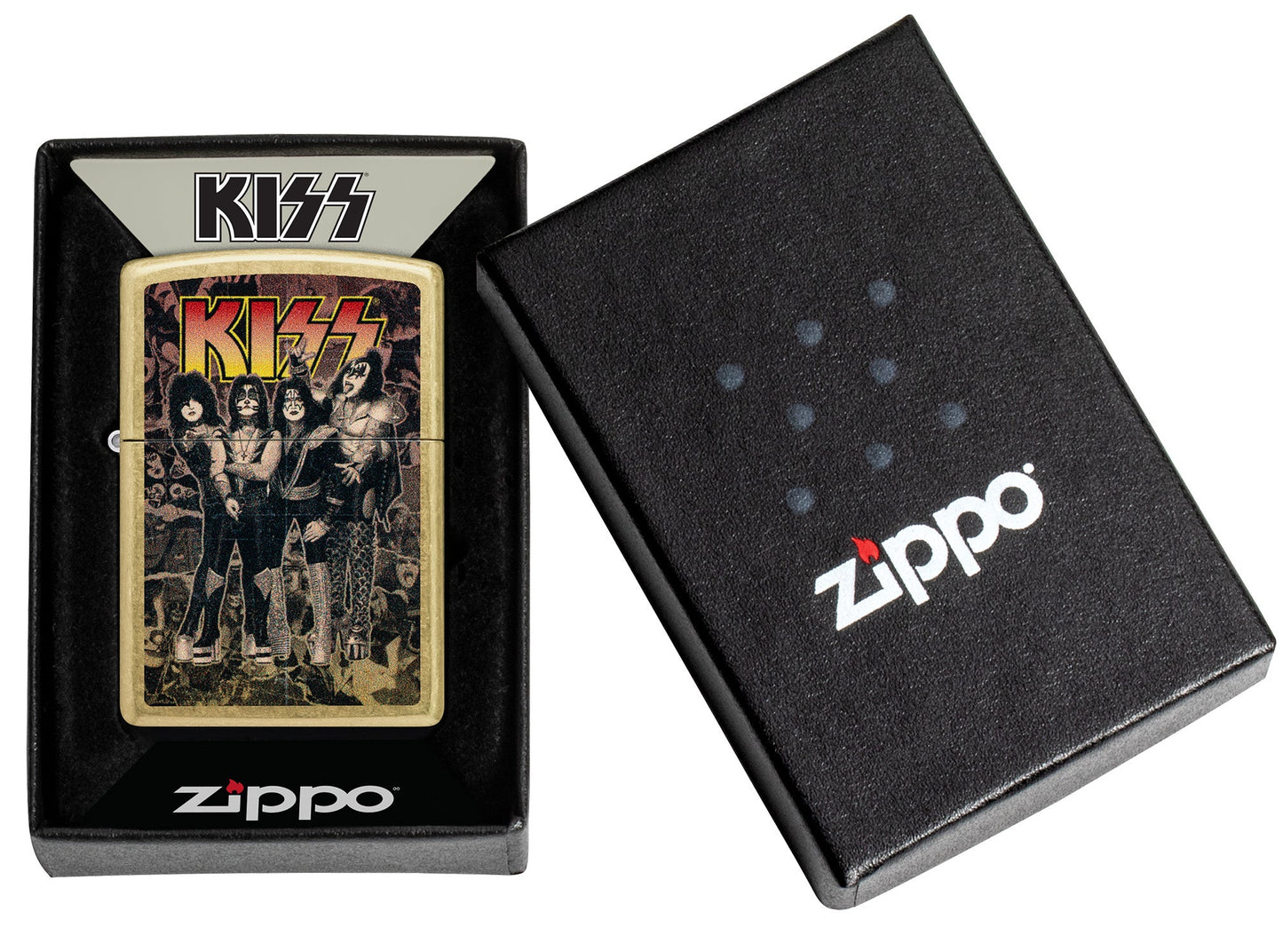 Zippo KISS® Album Art Design Street Brass Windproof Lighter