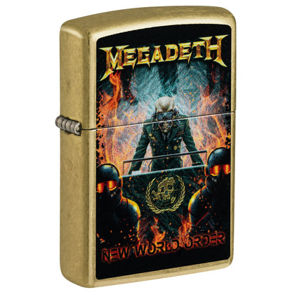 Zippo Megadeth New World Order Design Street Brass Windproof Lighter