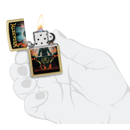 Zippo Megadeth New World Order Design Street Brass Windproof Lighter