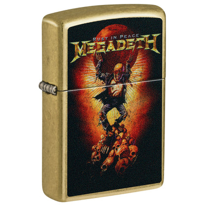 Zippo Megadeth Rust In Peace Design Street Brass Windproof Lighter
