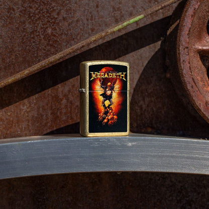 Zippo Megadeth Rust In Peace Design Street Brass Windproof Lighter
