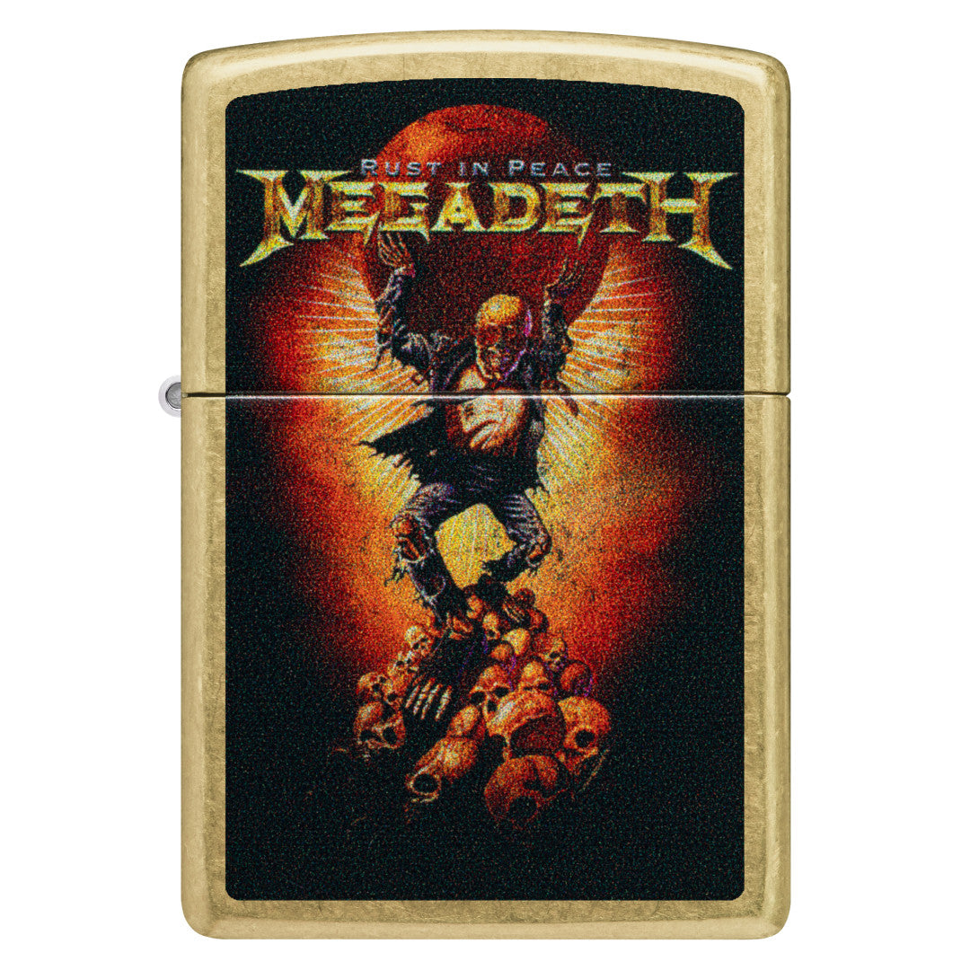 Zippo Megadeth Rust In Peace Design Street Brass Windproof Lighter