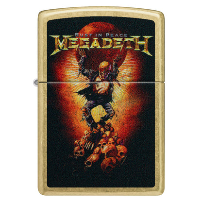 Zippo Megadeth Rust In Peace Design Street Brass Windproof Lighter