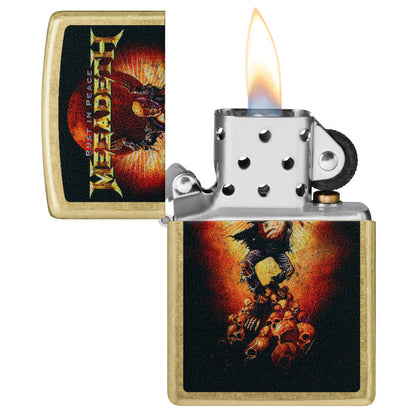 Zippo Megadeth Rust In Peace Design Street Brass Windproof Lighter