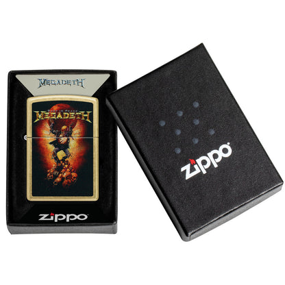 Zippo Megadeth Rust In Peace Design Street Brass Windproof Lighter